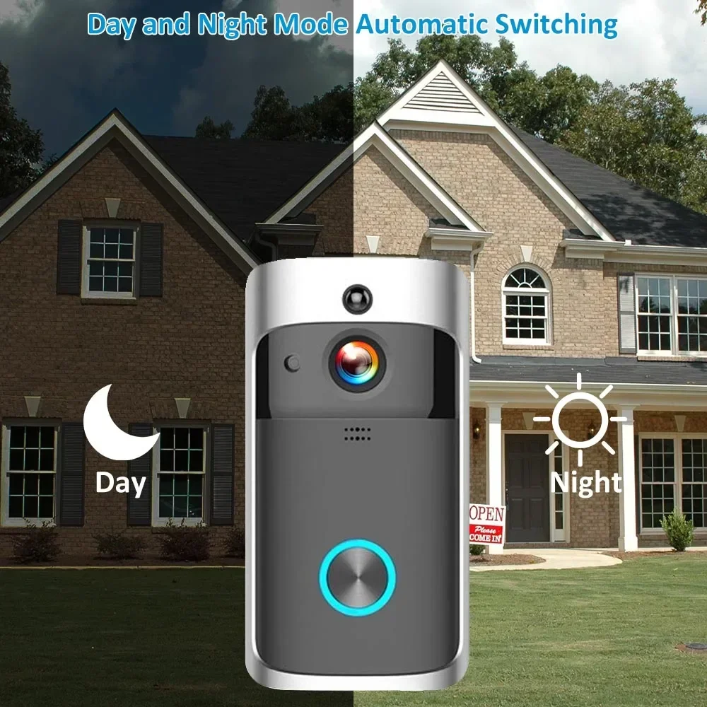 720P HD สมาร์ทโฮมไร้สาย WIFI ก - Smart Home Video Doorbell Enhanced Security With Smart Doorbell บทวิจารณ์และราคา