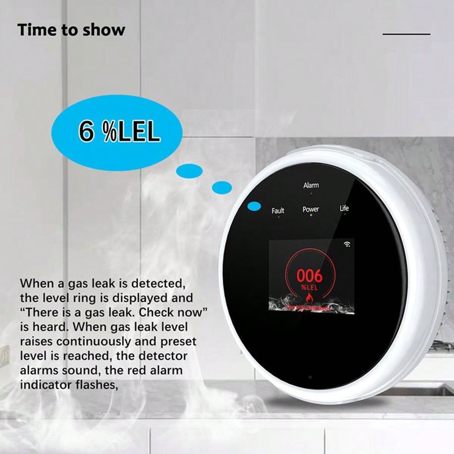 เซ็นเซอร์เตือนแก๊สรั่ว 2.4G Wi - Smart Home Ecosystems บทวิจารณ์และราคา