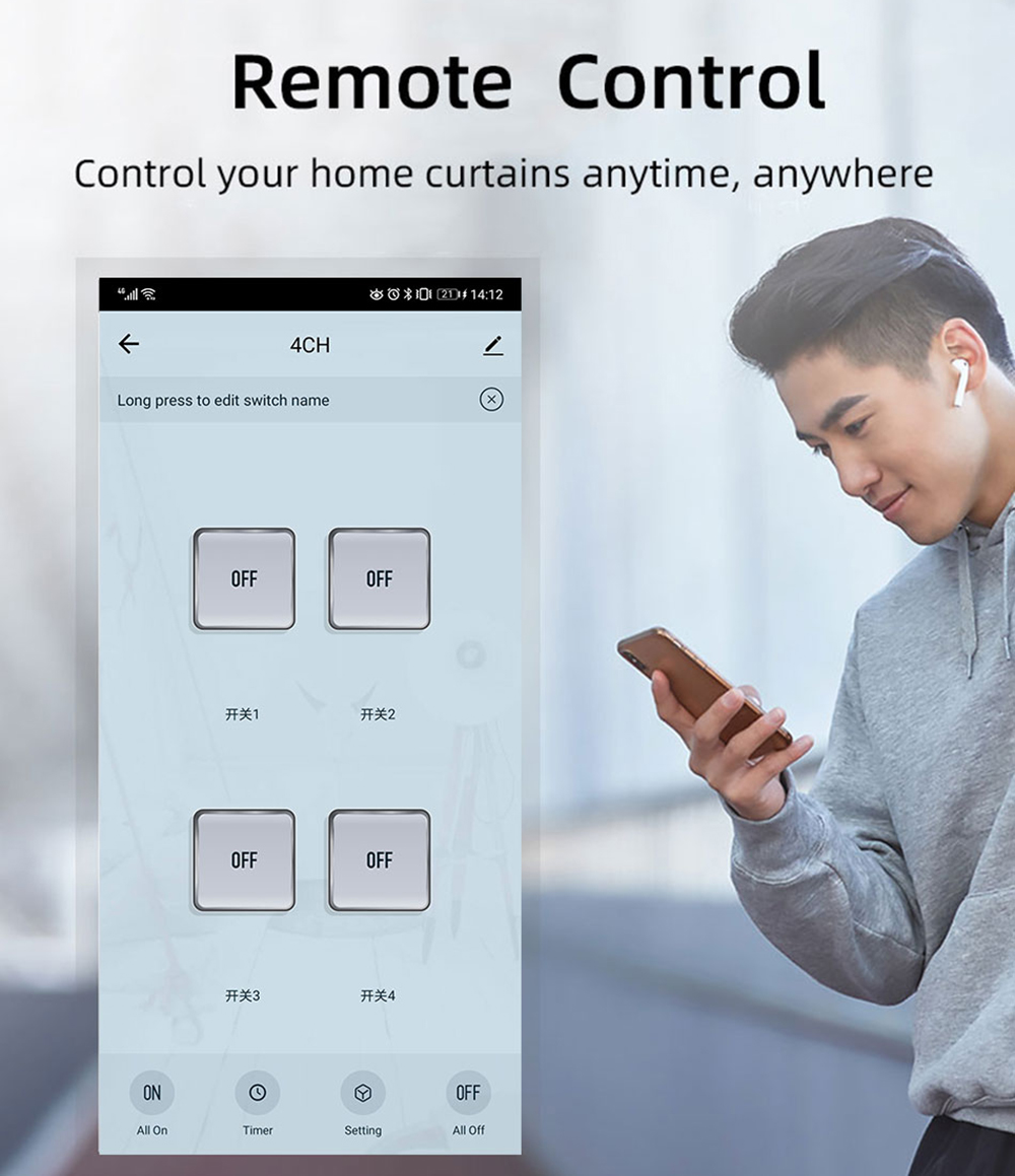 โมดูลสวิตช์รีเลย์ Tuya 4CH Zig - Smart Home Zigbee Gateway บทวิจารณ์และราคา