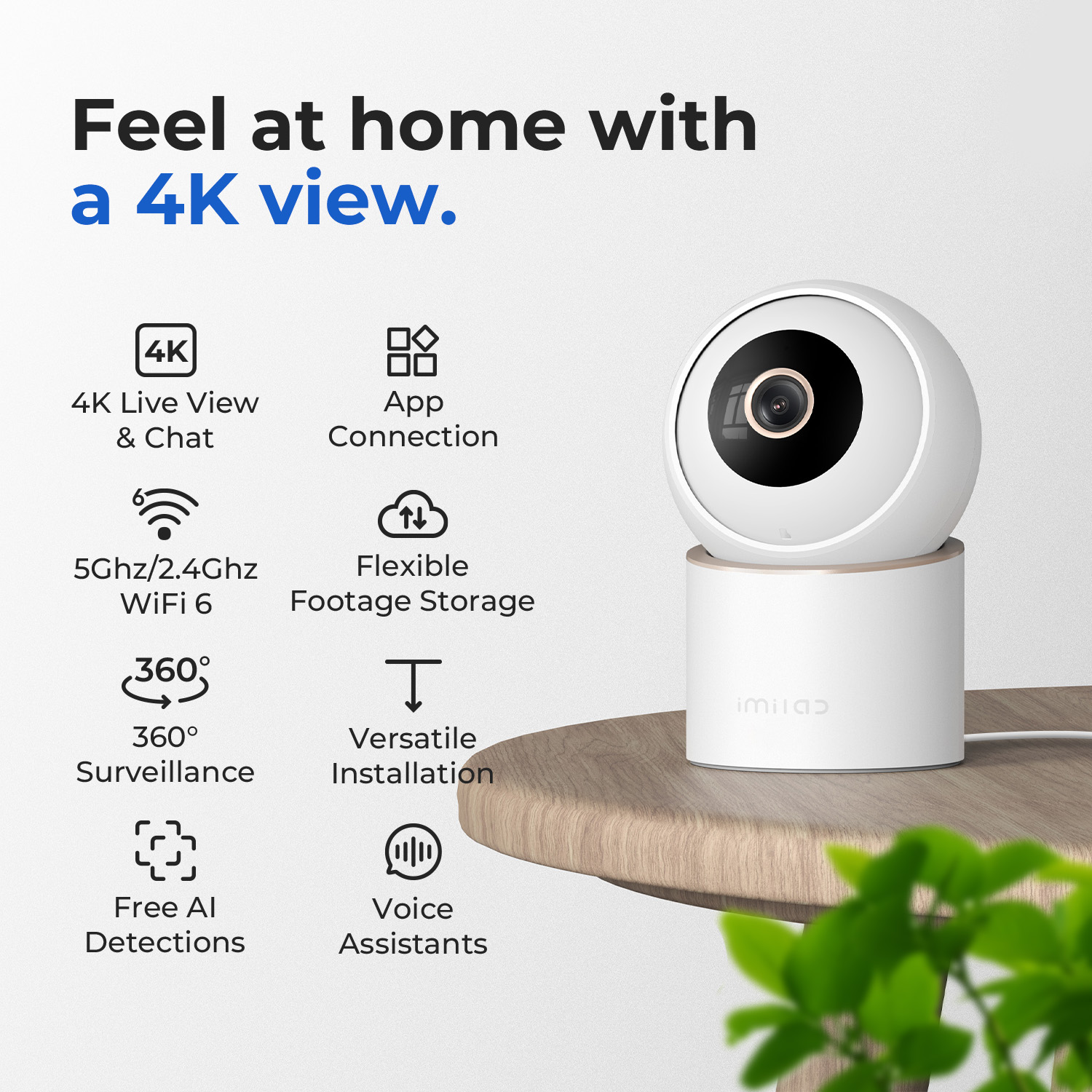 IMILAB C40 กล้องอัจฉริยะ 8MP 5 - Smart Home Os บทวิจารณ์และราคา