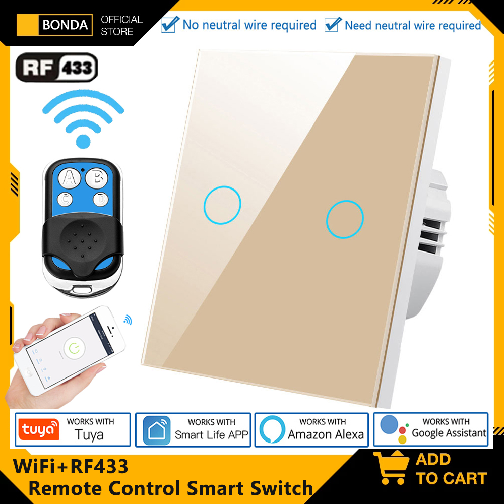 Tuya EU WiFi + RF433 สมาร์ทรีโ - Smart Home Google Assistant บทวิจารณ์และราคา