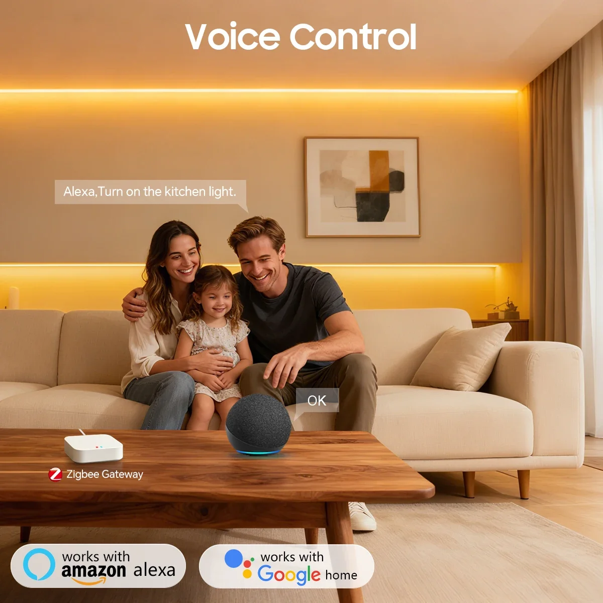 ซิกบี 3.0 24V ไฟ LED นีออนแบบแ - Smart Home Kitchen บทวิจารณ์และราคา