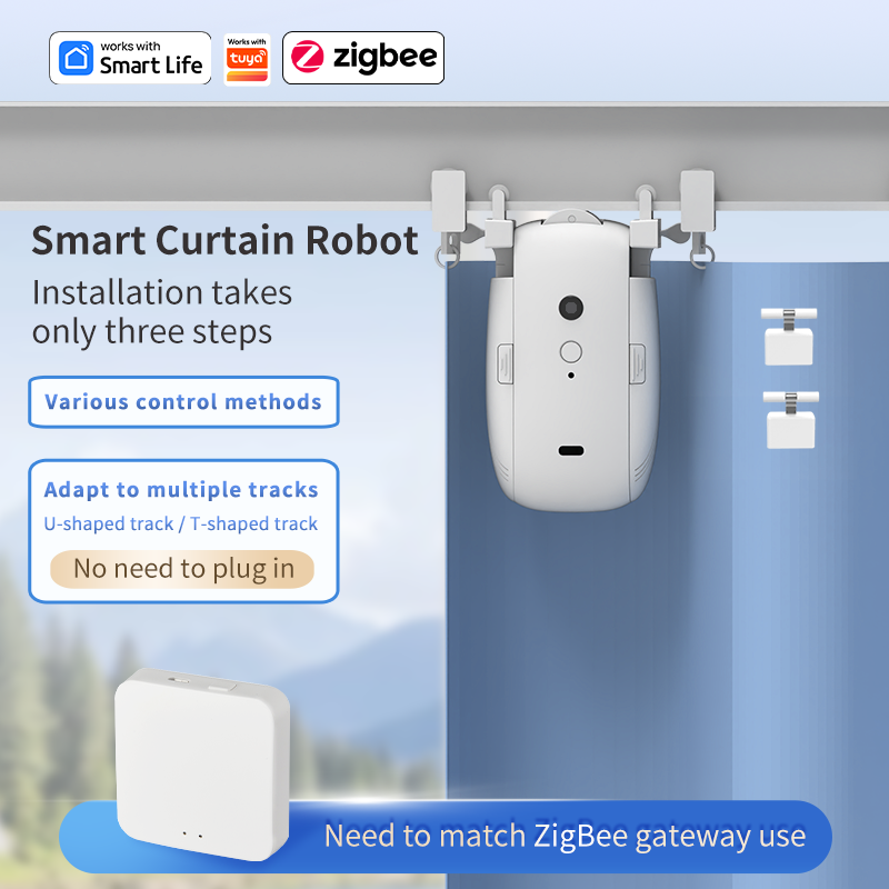 มอเตอร์ม่านอัตโนมัติ Zigbee  ต - Smart Home Robot บทวิจารณ์และราคา
