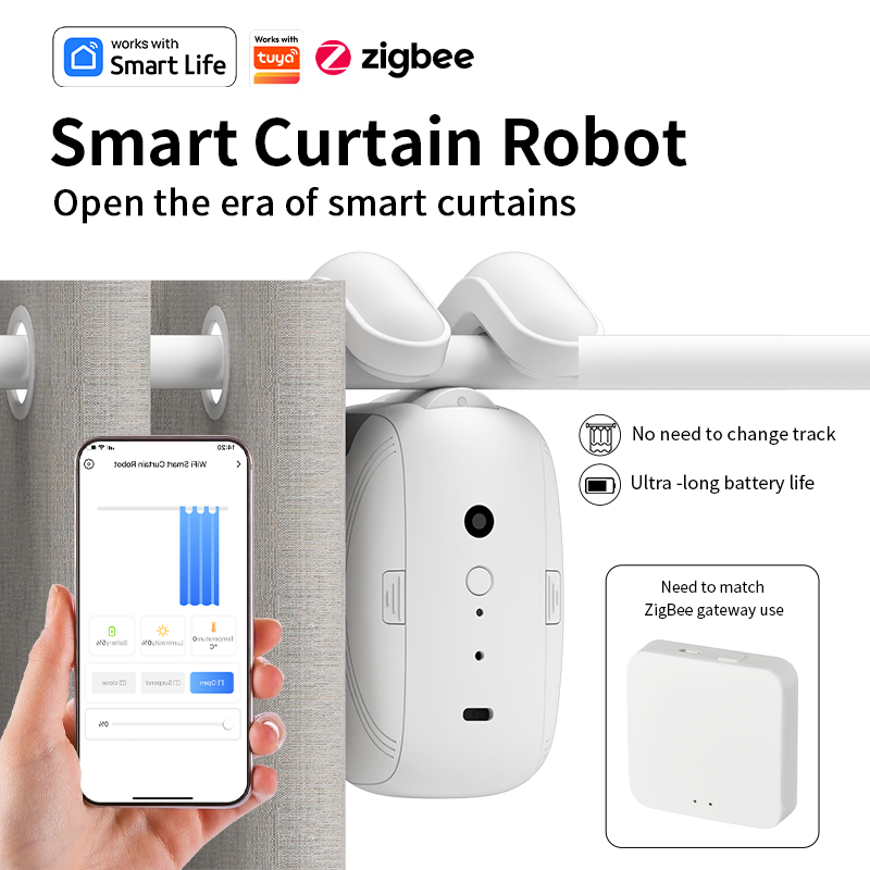 มอเตอร์ม่านอัตโนมัติ Zigbee  ต - Smart Home Robot บทวิจารณ์และราคา