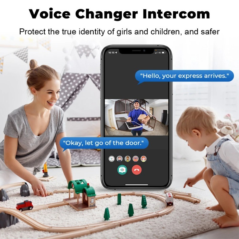 กริ่งประตูอัจฉริยะพร้อมกล้อง H - Smart Home Video Doorbell Enhanced Security With Smart Doorbell บทวิจารณ์และราคา