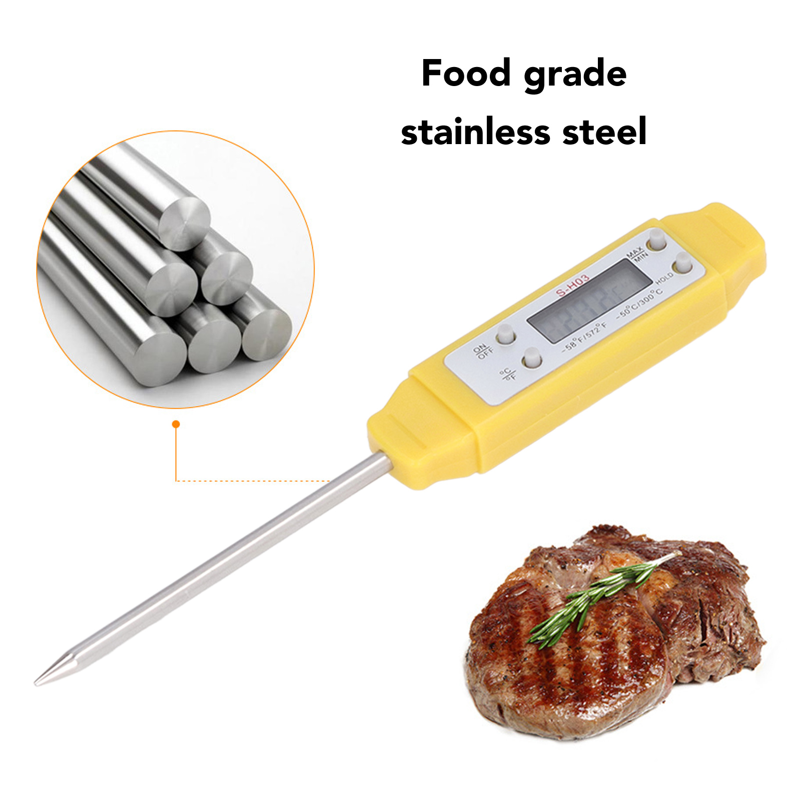 เครื่องวัดอุณหภูมิอาหารดิจิตอล - Smart Home Utensils บทวิจารณ์และราคา