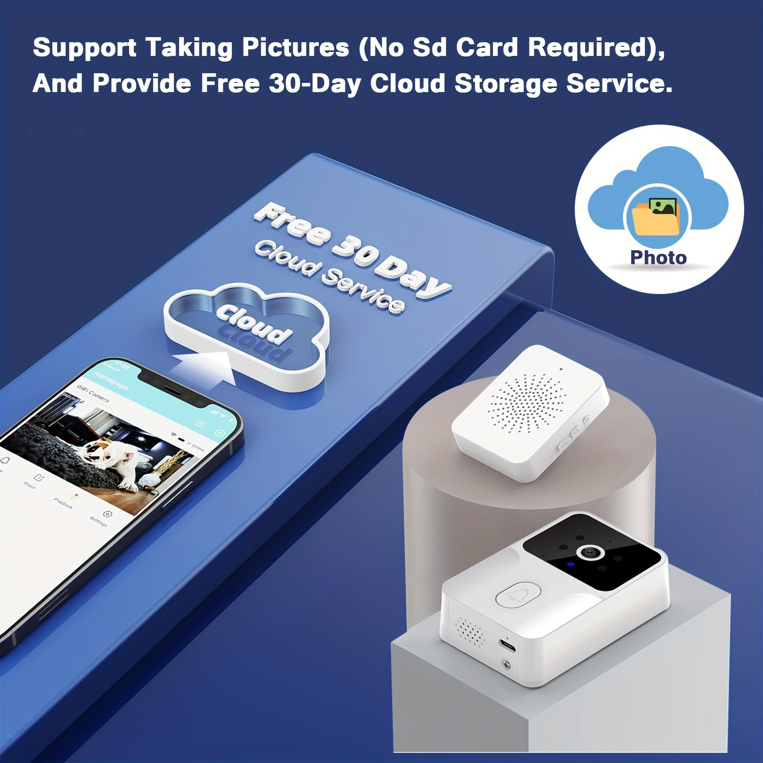 กริ่งประตูวิดีโออัจฉริยะไร้สาย - Smart Home Video Doorbell Enhanced Security With Smart Doorbell บทวิจารณ์และราคา